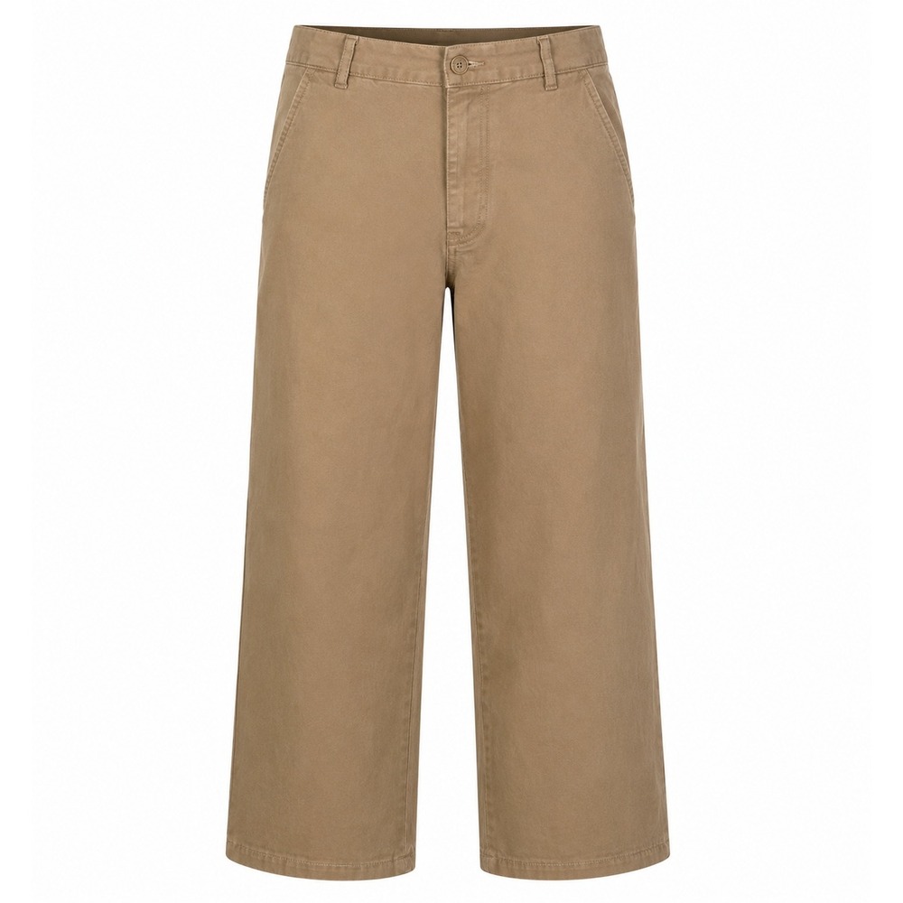 Hiltl Pants‎ Mens 33 Tan Wide Leg Cotton Lyocell Chino Trousers German Luxury